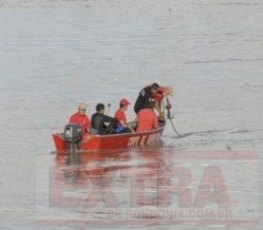 Mergulhadores fazem buscas no Rio Guaporé à procura de fazendeiro desaparecido