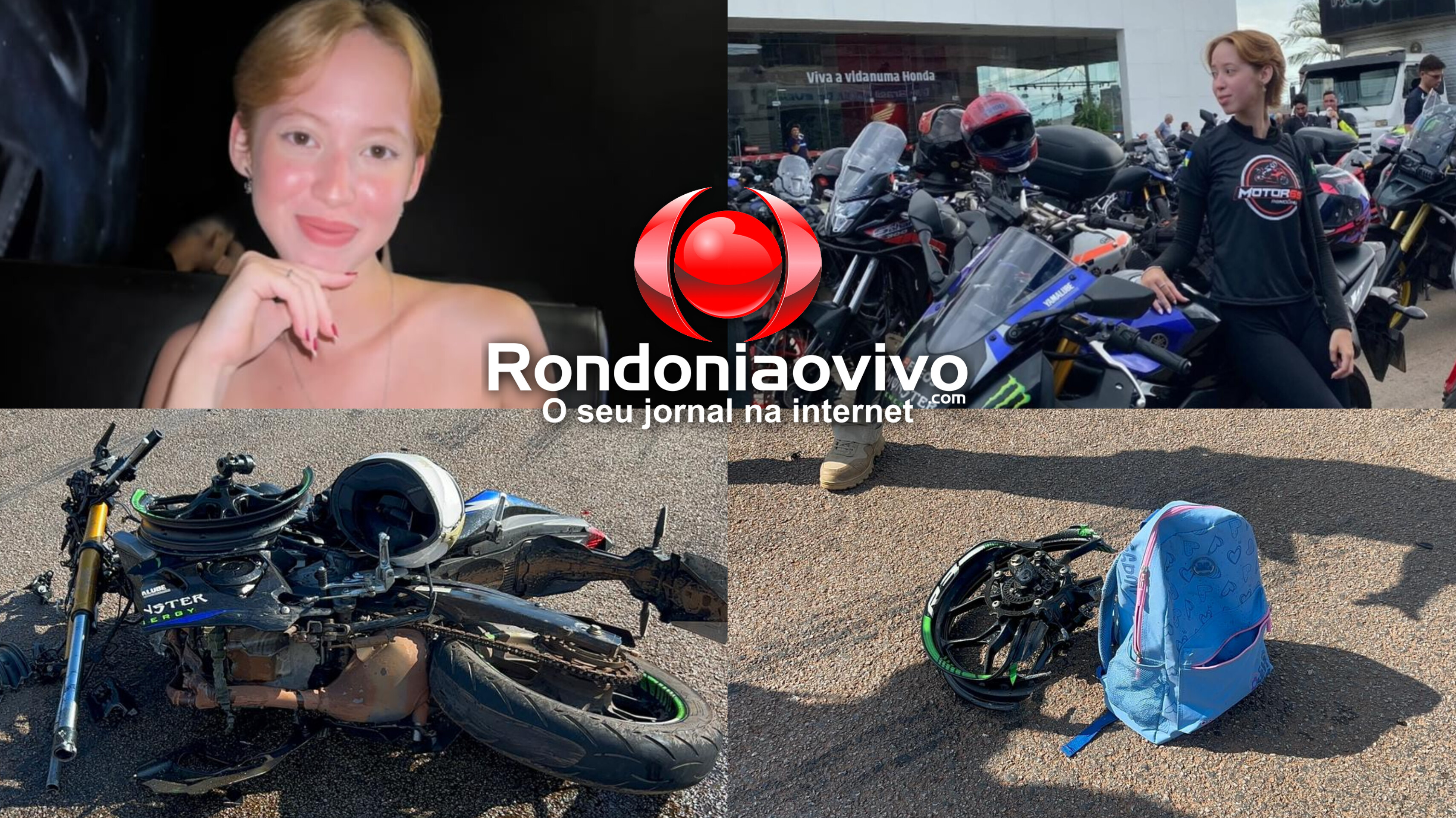 VÍDEO: Jovem que morreu na BR-364 era estudante de Direito e apaixonada por motos