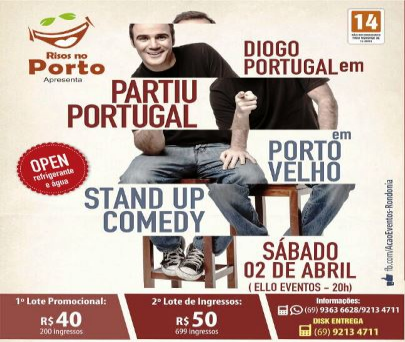 Ingressos do show de Diogo Portugal já estão à venda