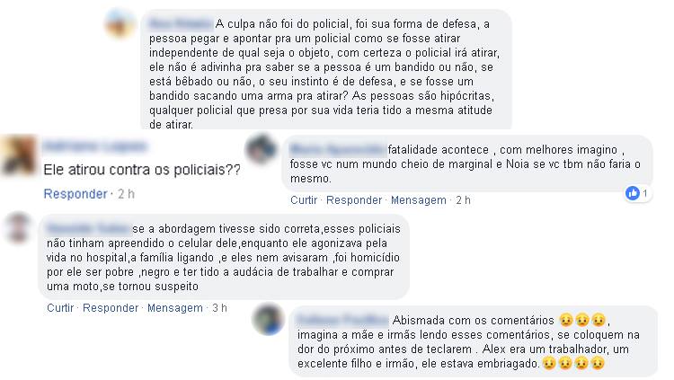 REPERCUSSÃO: Internautas se dividem quanto à ação de PM’s que resultou na morte de rapaz