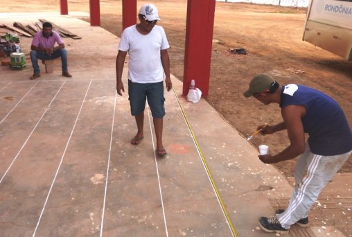 Festival folclórico de Guajará - na coxia do espetáculo