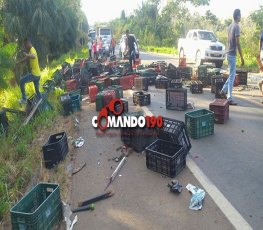 Acidente entre carreta e caminhão na BR 364 deixa um adolescente em estado gravíssimo, em Ji-Paraná