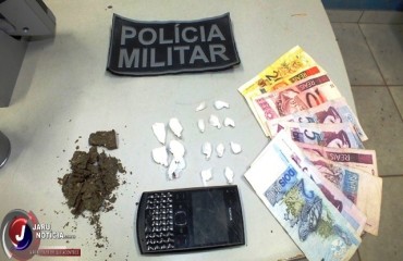 JARU – Policia Militar prende homem acusado de tráfico de drogas