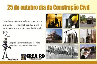 25 de outubro dia da Construção Civil