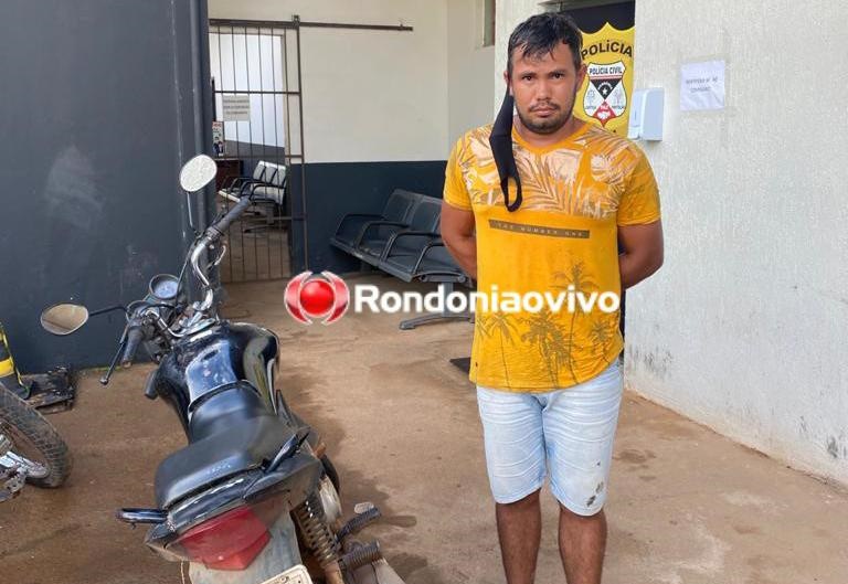 DE NOVO: Polícia Civil prende criminoso mais uma vez com motocicleta roubada