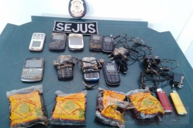 Segurança apreende celulares no presídio 