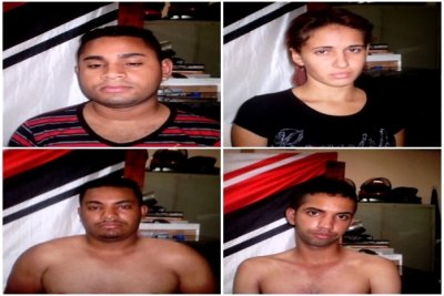 COCAÍNA – Três homens e uma mulher são presos em flagrante em barreira policial após denúncia - FOTOS