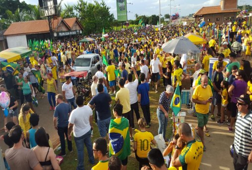 Em Porto Velho, manifesto reuniu 12 mil; PM estimou em 6 mil o número de participantes