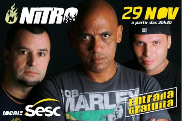 Banda Nitro neste sábado no SESC, entrada franca 