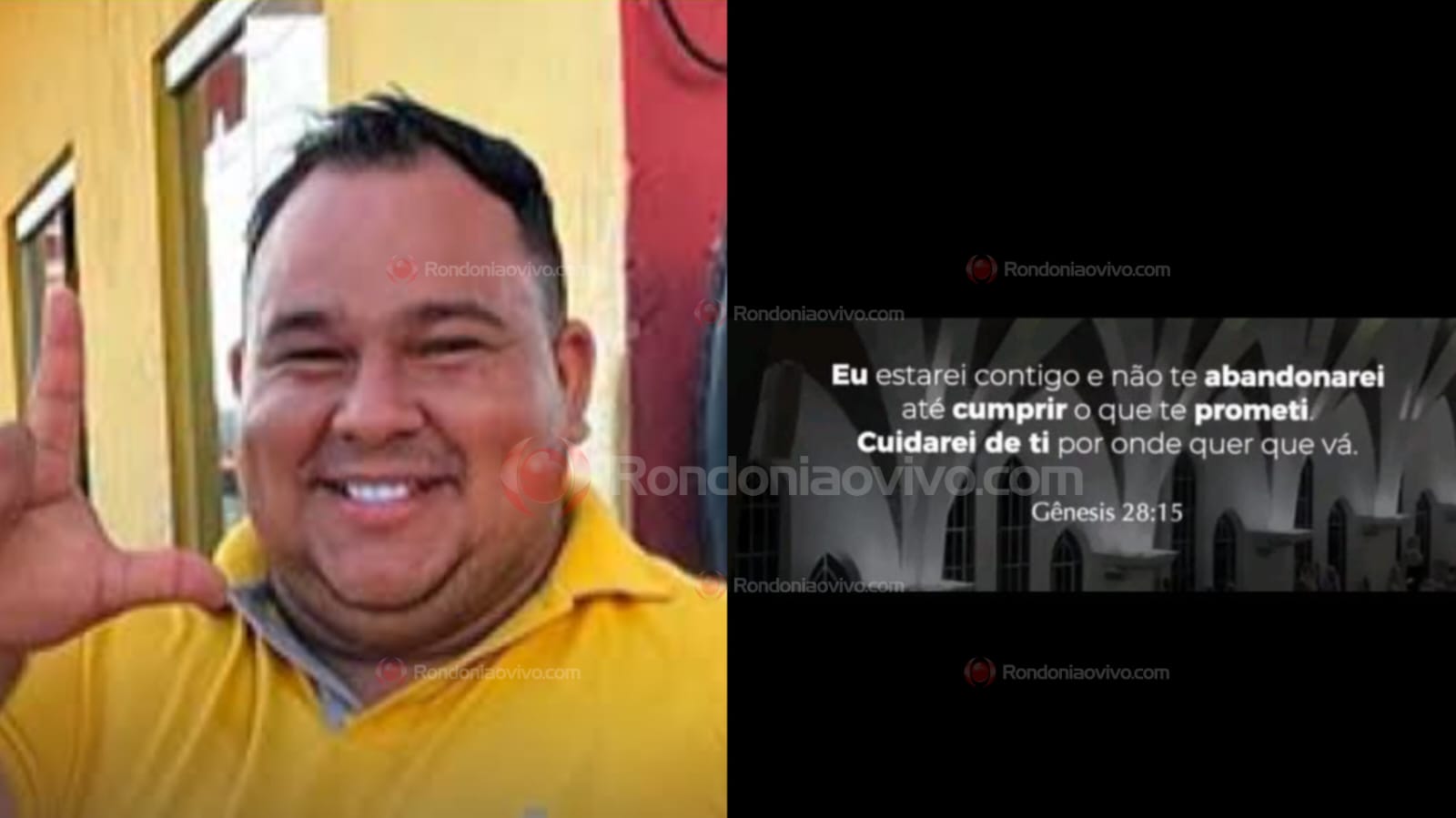 VERSÍCULO DA BÍBLIA: 'Eu estarei contigo e não te abandonarei', publicou Betão antes de execução 