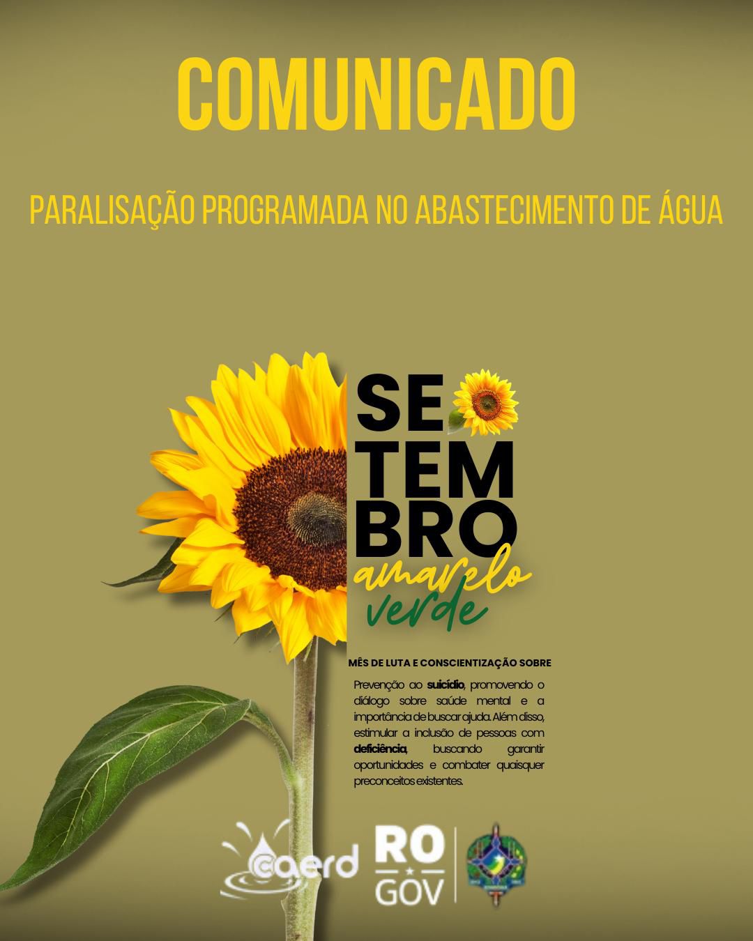 SERINGUEIRAS: Paralisado abastecimento da Caerd nesta terça (23) para manutenção 