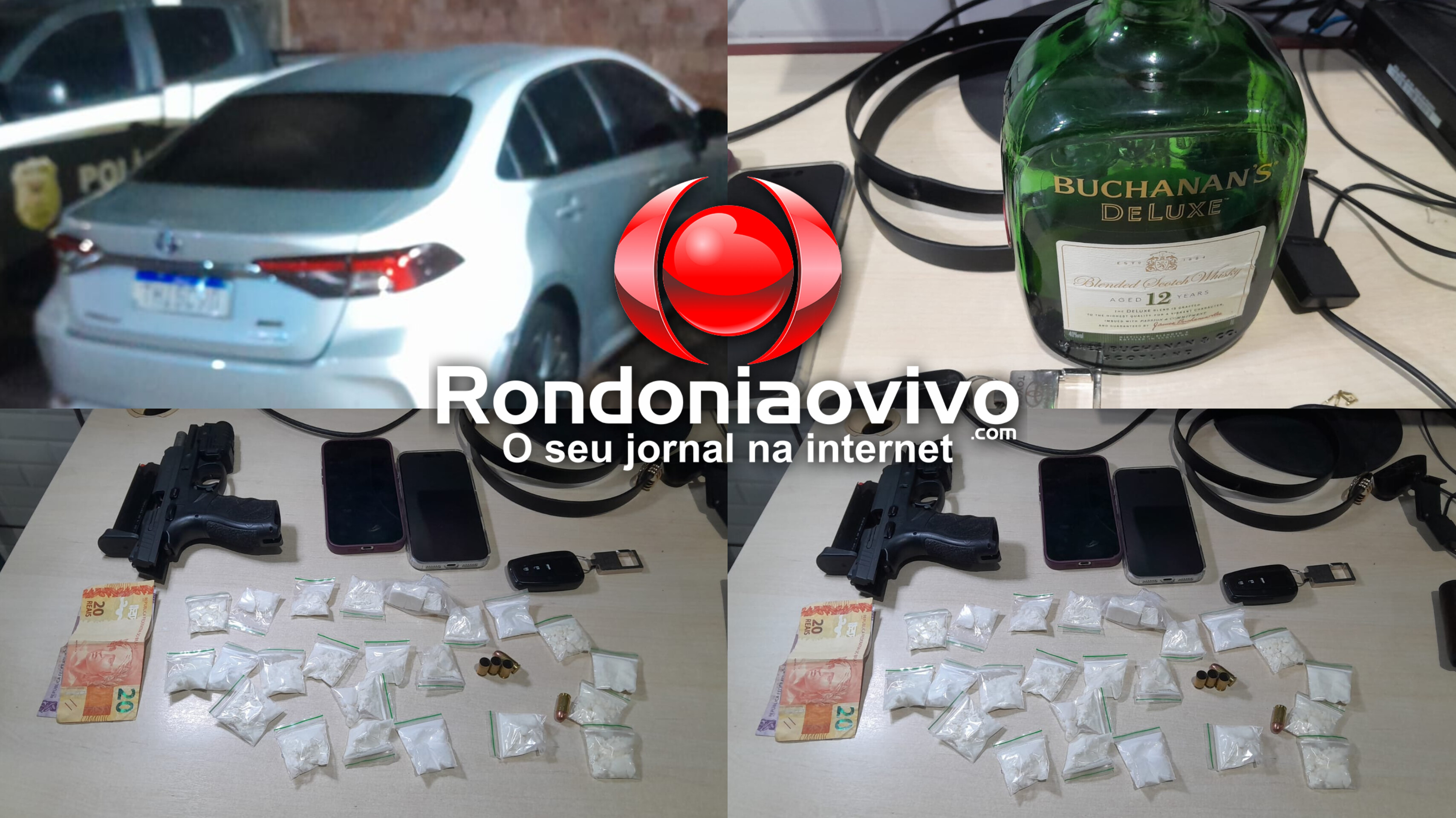 APÓS PERSEGUIÇÃO: Casal atira próximo ao aeroporto e é preso com drogas e arma - VÍDEO