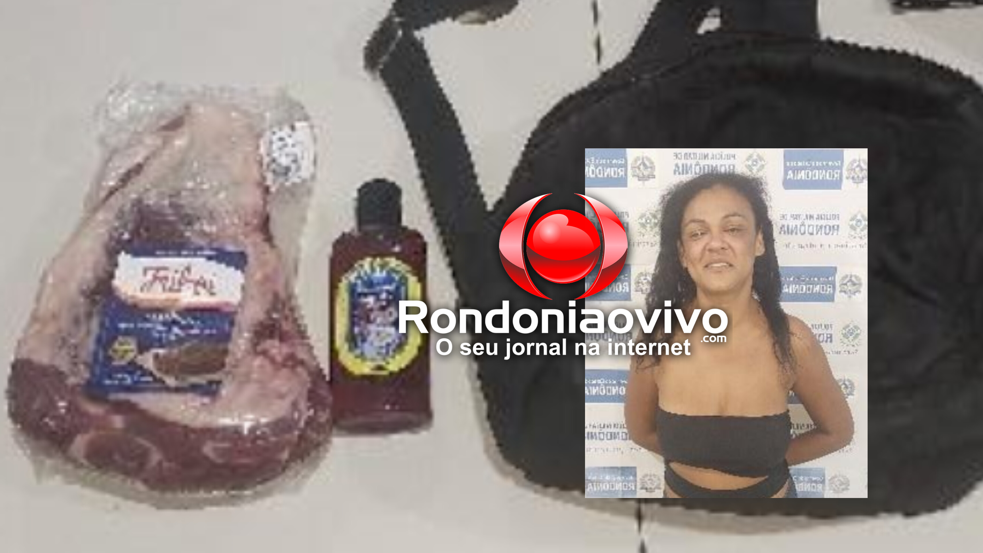 SEXTA-FEIRA SANTA: Mulher acusada de latrocínio é presa ao furtar carne em supermercado