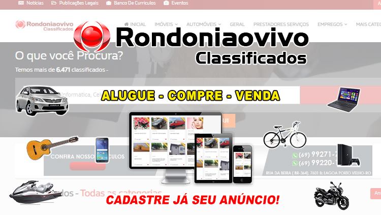 RONDONIAOVIVO: Oportunidade para você vender e comprar nos Classificados