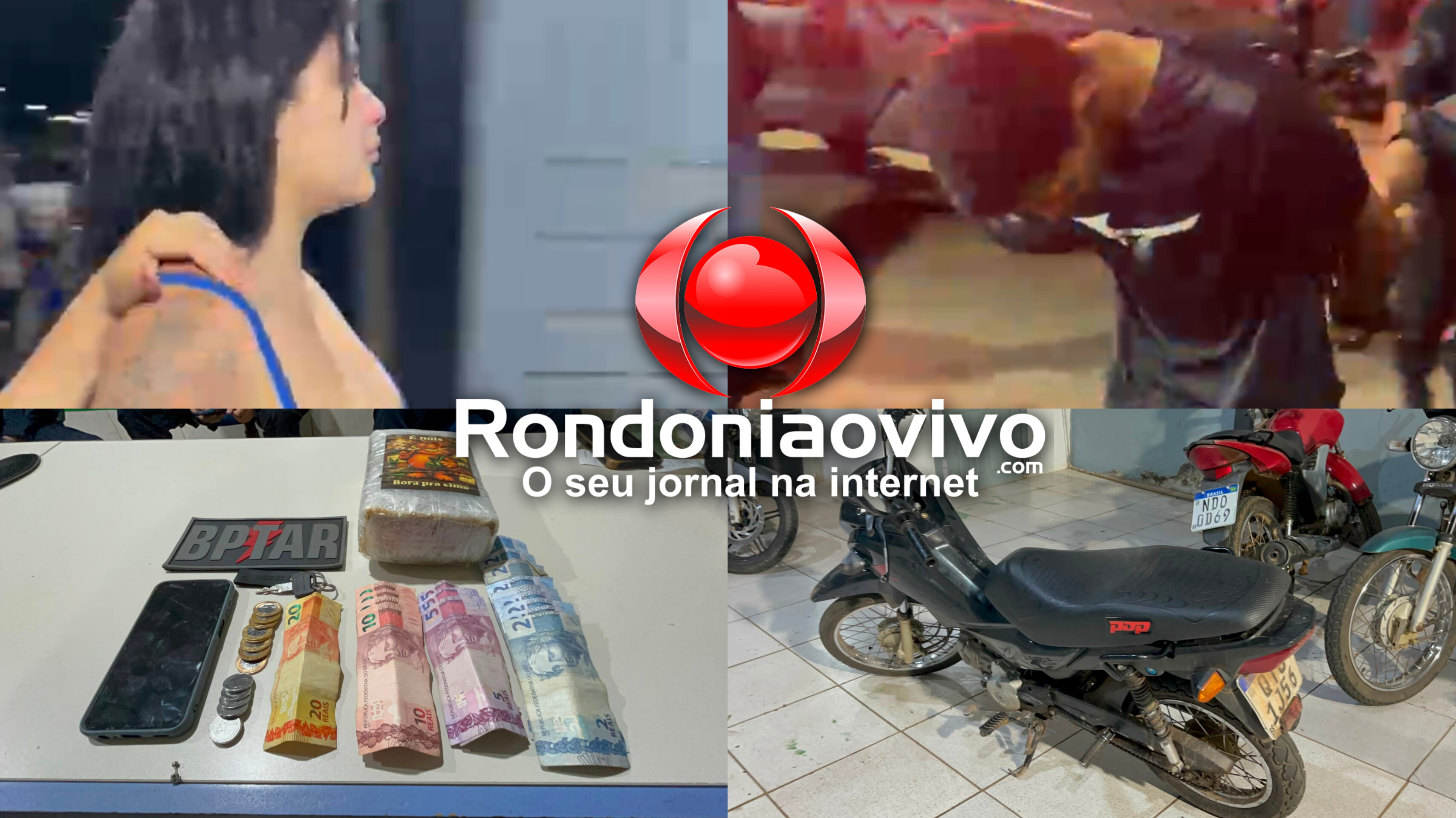 'PASSEANDO': Casal é preso pelo BPTAR com tablete de maconha escondido em sacola de pão 