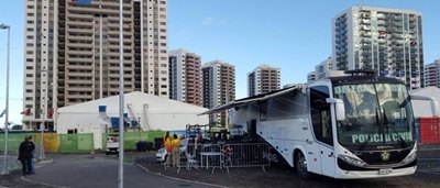 OLIMPÍADAS 2016 - Delegacia móvel é instalada na Vila Olímpica
