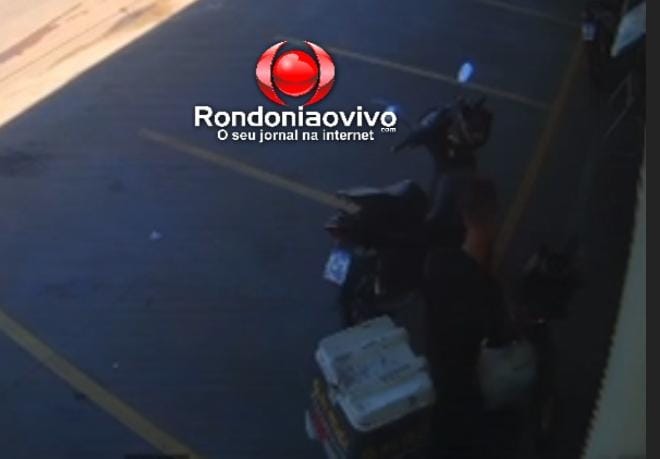 VÍDEO: Ladrão de moto cargo é filmado agindo em frente de empresa no Trevo do Roque