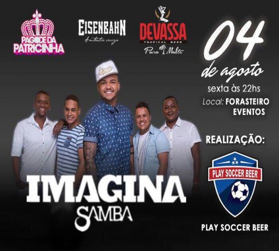 Sorteio de 20 pares de ingressos para o show do Imagina Samba