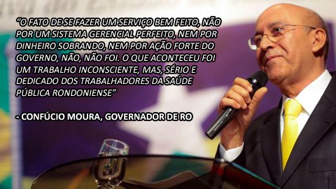 Confúcio comemora Rondônia ter menor taxa de mortalidade do SUS no Brasil