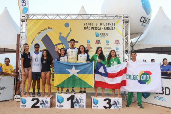 VÔLEI DE PRAIA: RO conquistou medalhas de ouro e de bronze no Brasileiro Escolar