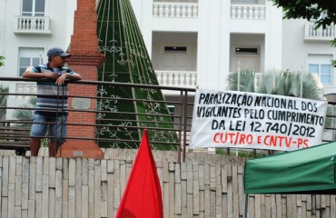 PARALISAÇÃO – Greve dos vigilantes causa transtorno em bancos da capital – Fotos