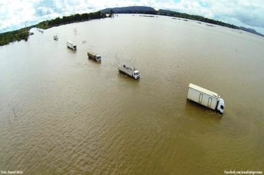 CHEIA – Com chuva durante a madrugada rio Madeira sobe oito centímetros e chega a 19,30 metros