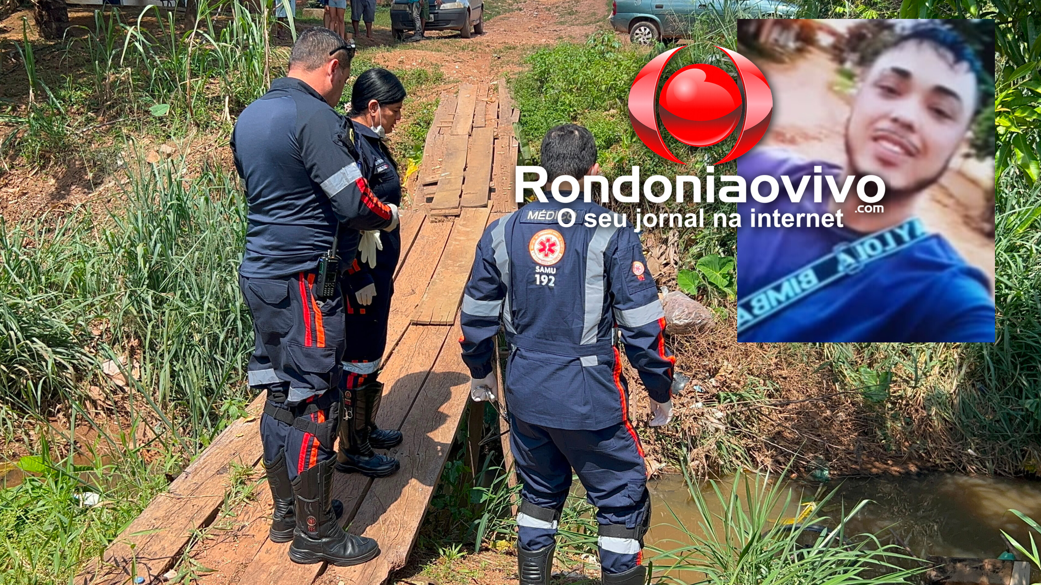 VÍDEOS: Ciclista morre após cair de ponte em Porto Velho