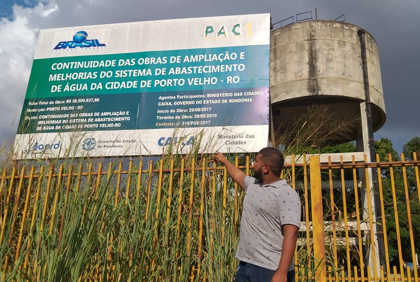 DESPERDÍCIO: Obra inacabada é denunciada por internauta no bairro Nacional