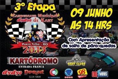 Campeonato Municipal Dydyo de Kart acontece no próximo domingo