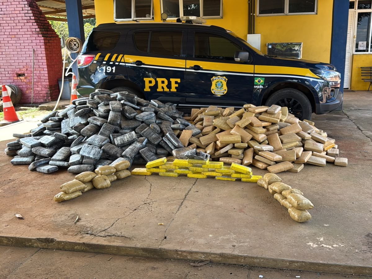 BR-364: Polícia apreende mais de uma tonelada de drogas em fundo falso de caminhão 