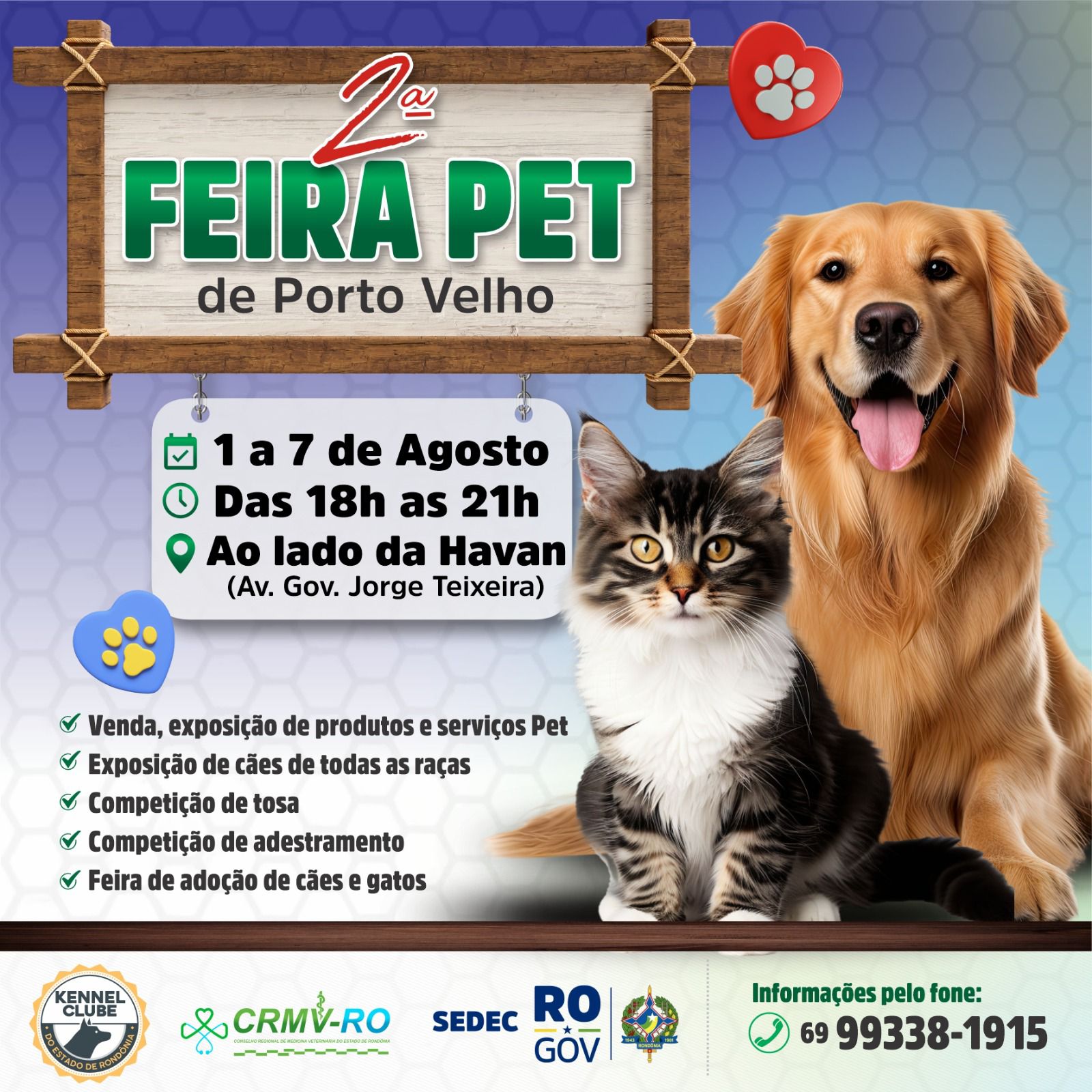 MIAU-AU: 2ª Feira Pet acontece em Porto Velho a partir desta quinta (01)