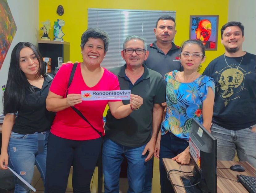 Jornalista e pré-candidata a deputada estadual, Iule Vargas, visita o Rondoniaovivo
