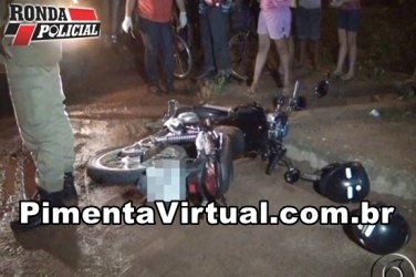 Após invadir preferencial motociclista causa acidente