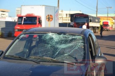 Acidente deixa ciclista hospitalizado