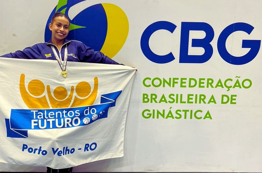 É OURO: Atleta portovelhense é bicampeã nacional de ginástica aeróbica 