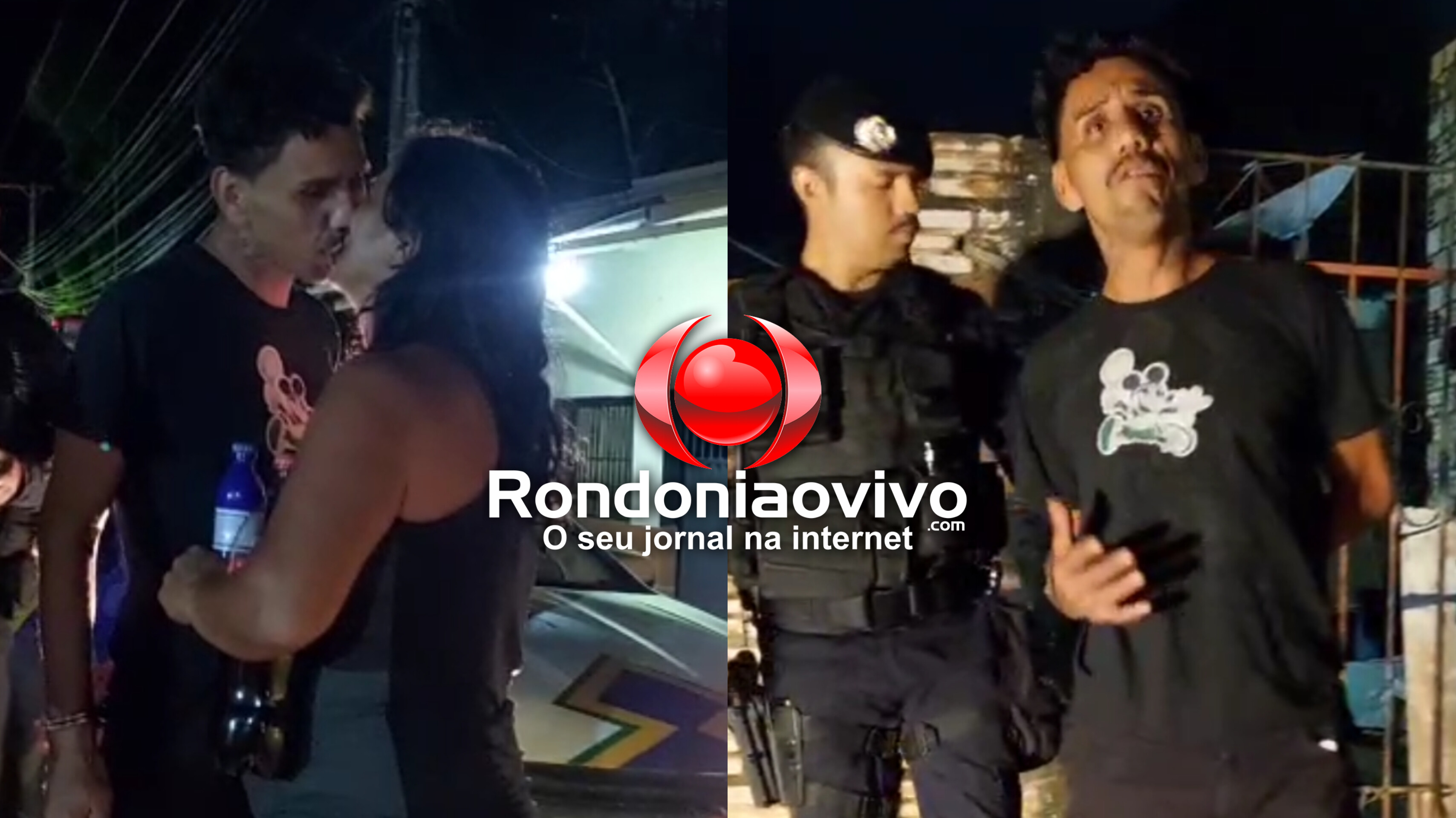 BEIJOU: Foragido se despede da esposa antes de ser levado por equipe do sgt Machado