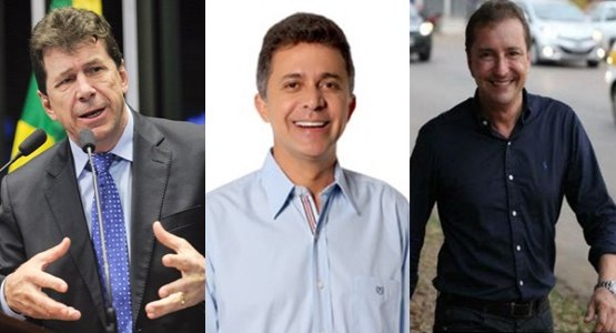 Ivo Cassol, Expedito Júnior e Hildon Chaves juntos em 2018