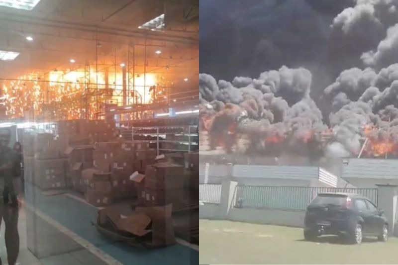 SINISTRO: Incêndio de grande proporção na fábrica da Effa Motors em Manaus