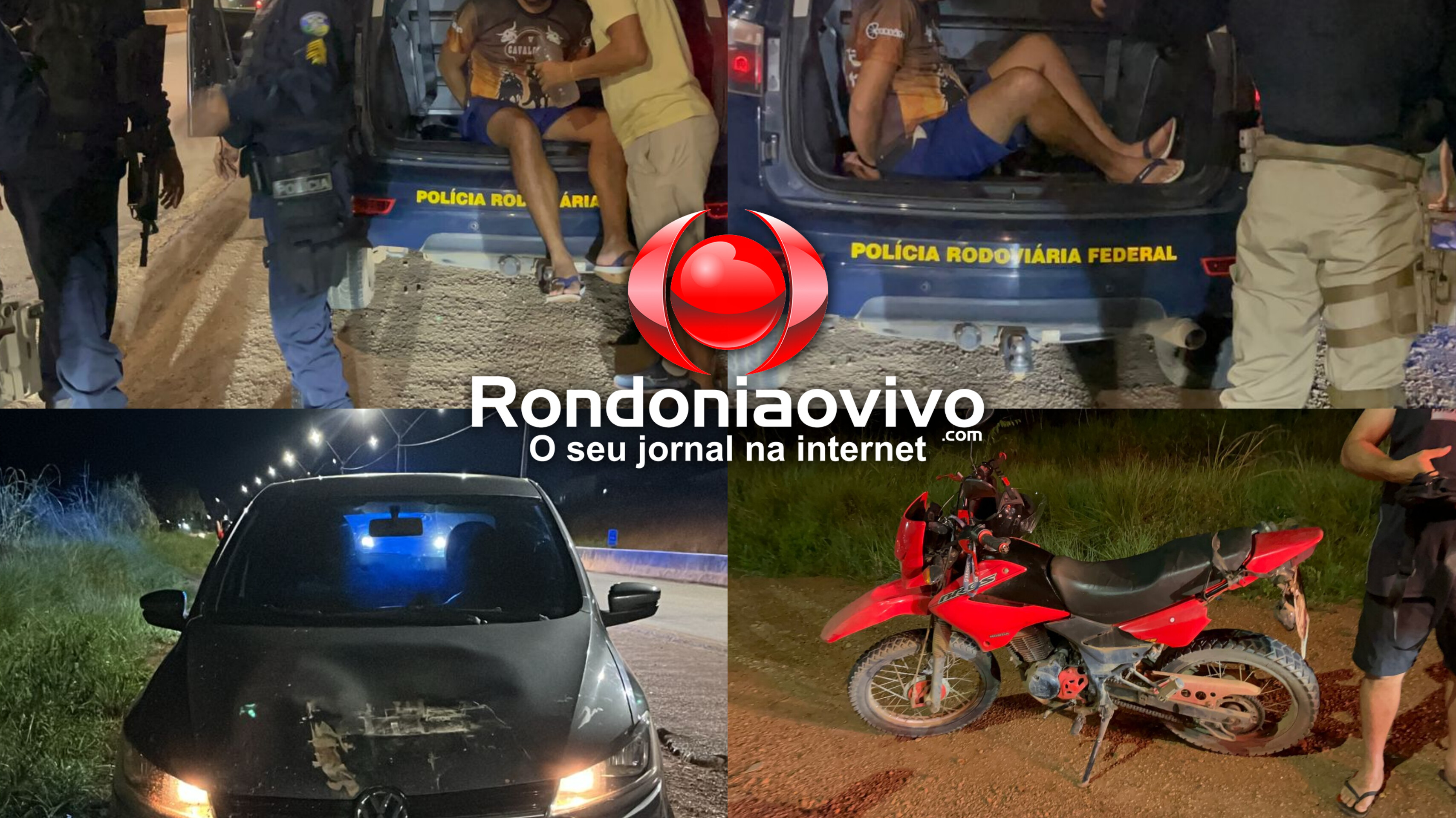 URGENTE: Motorista embriagado é preso após atropelar policial militar na BR-364 
