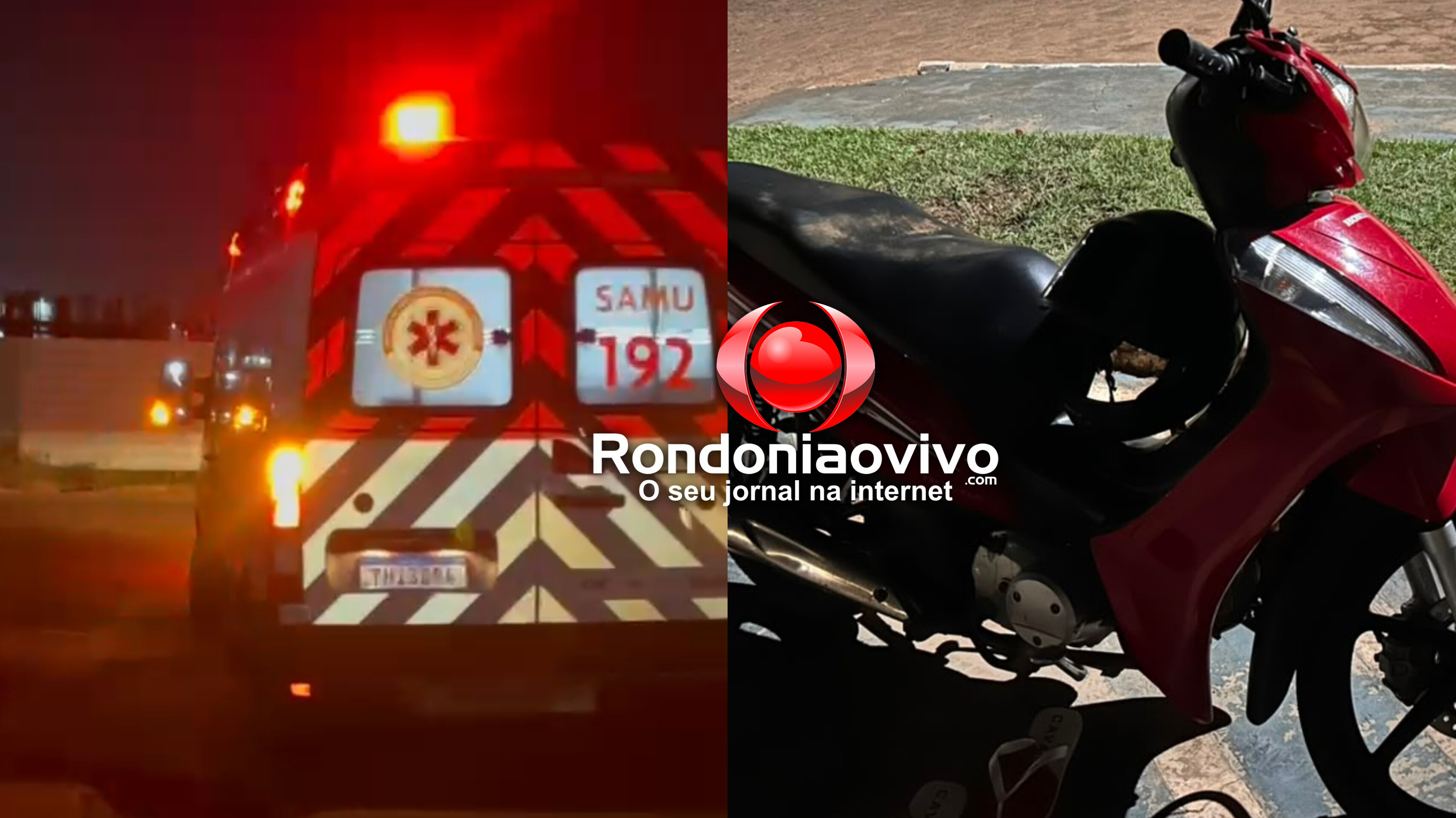 URGENTE: Motociclista sofre traumatismo craniano em acidente atrás do Cemetron