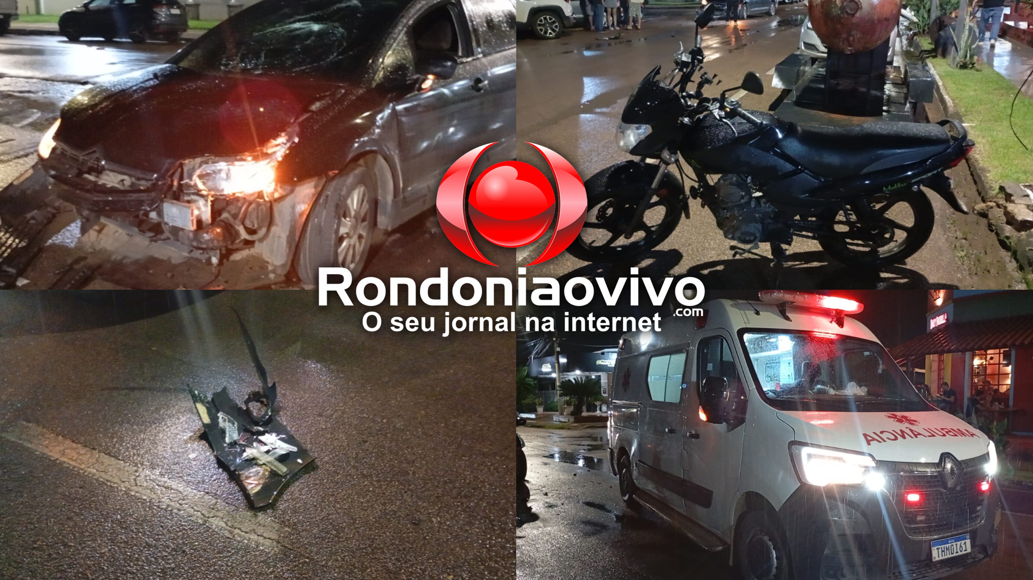VÍDEO: Motociclista é gravemente atropelado por carro ao invadir preferencial