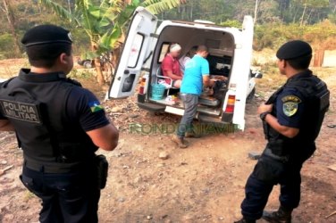 MONTE NEGRO - Homem espanca mulheres e criança com uma barra de ferro 