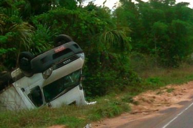 Empresário fotografa acidente e denuncia situação da BR entre Vilhena e Pimenta