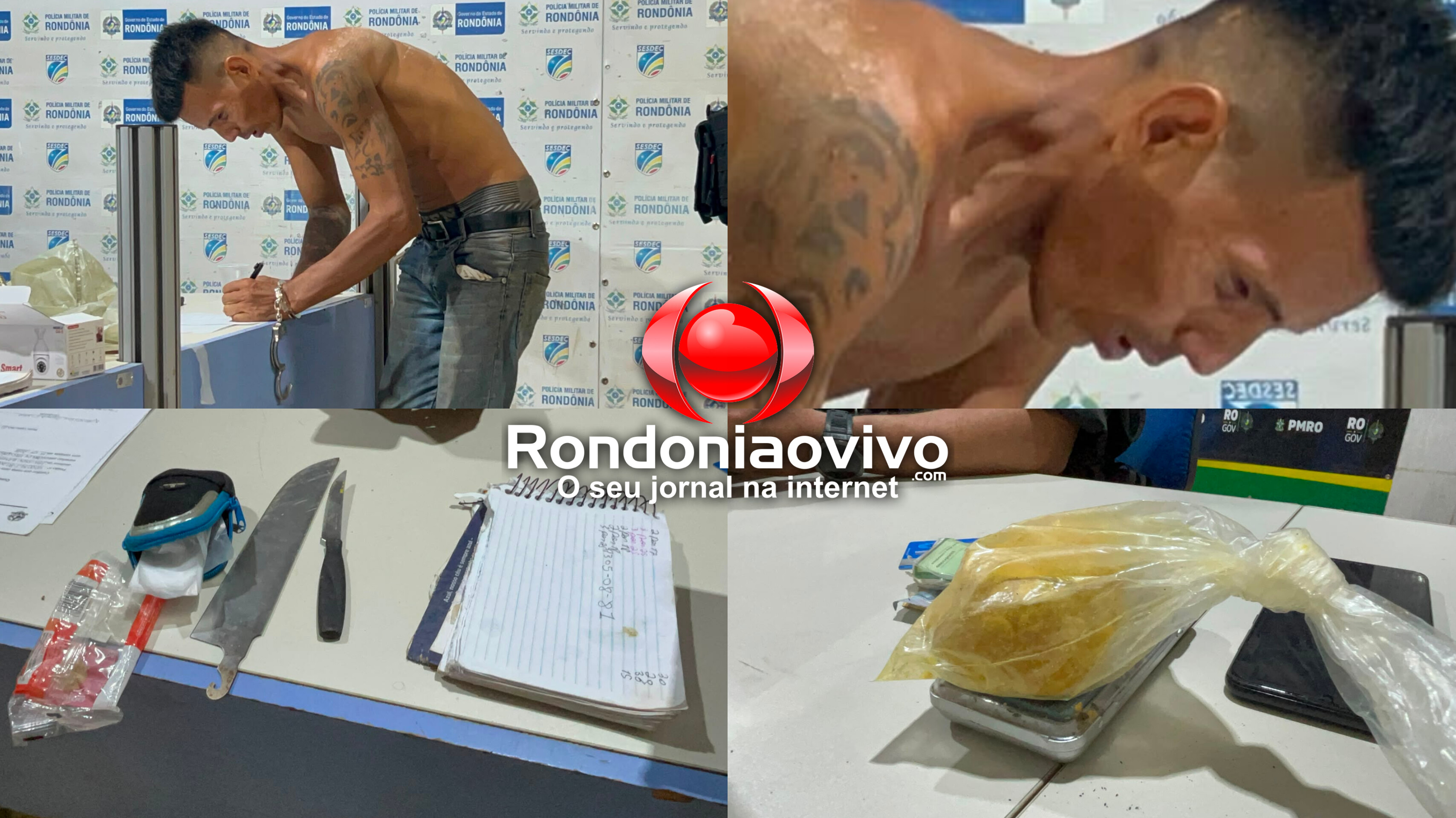 VULGO 'ÍNDIO': Foragido acusado de tráfico de drogas é preso na zona Sul