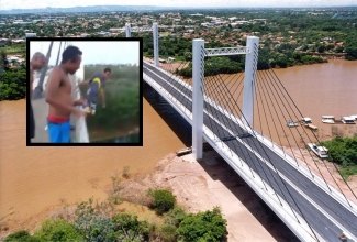 Homem pula de ponte e morre ao cair no rio – VÍDEO 