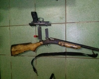 PM prenderam na tarde dessa sexta-feira (18) duas armas de fogo 