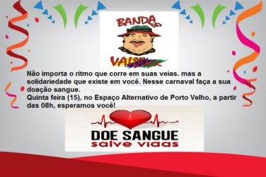 Banda do Vai Quem Quer entra no ritmo da solidariedade e convida foliões para doação de sangue