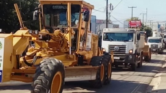 Prefeitura recebe maquinários para secretaria de obras