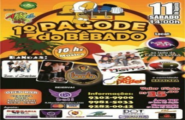 Vem ai o 1º “Pagode do Bêbado” do Bloco Axé Folia