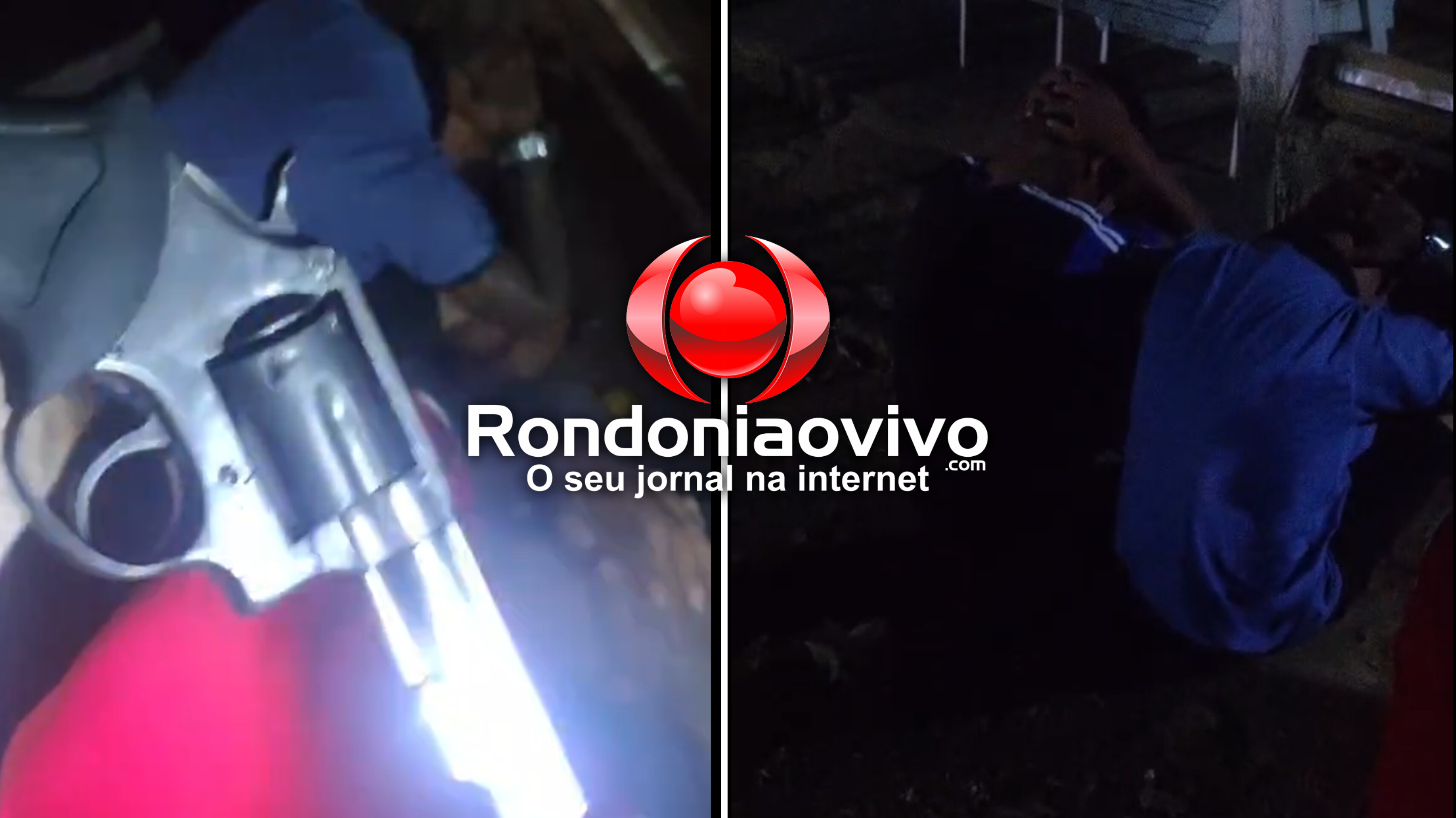 VÍDEO: PM prende três com arma em chácara no Cristal da Calama